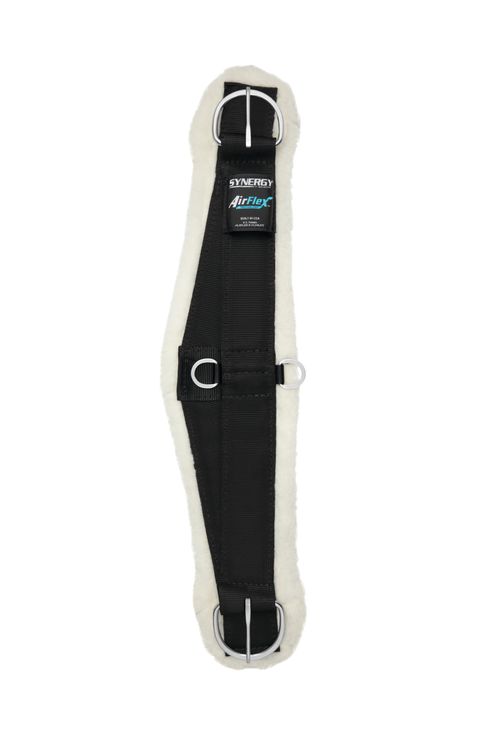 Weaver AirFlex Roper Cinch w/Merino Wool Fleece Liner - Black
