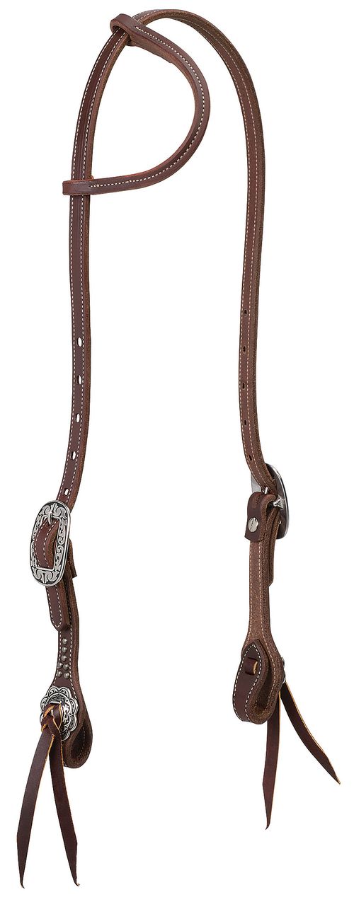 Weaver Working Tack Designer Buckle Sliding Ear Headstall - Canyon Rose/JW
