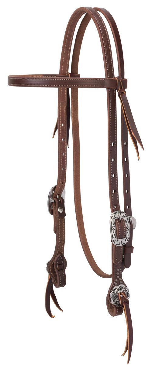 Weaver Working Tack Designer Buckle Browband Headstall - Canyon Rose/JW