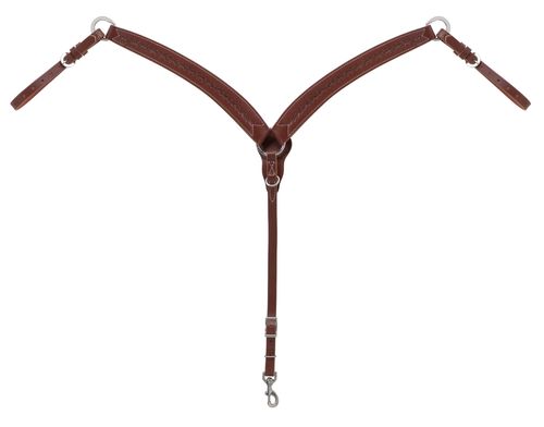 Weaver Barbed Wire Contoured Breast Collar - Brown