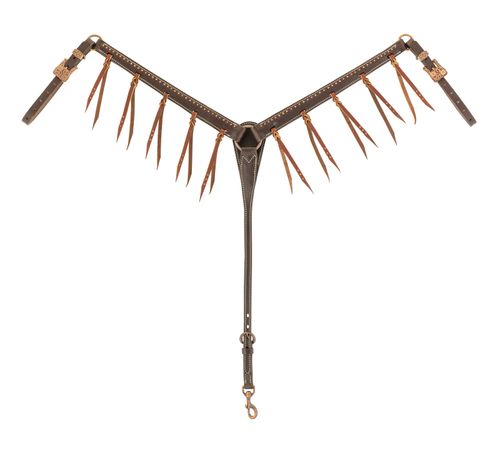 Weaver Western Outlaw Tapered Breast Collar - Havana