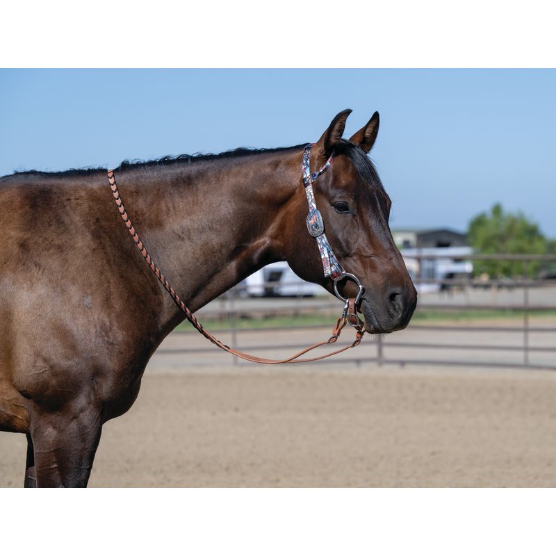 Weaver Laced Barrel Reins - Thumbnail 2