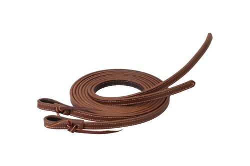 Weaver Synergy Latigo Heavy Harness Split Reins - Russet