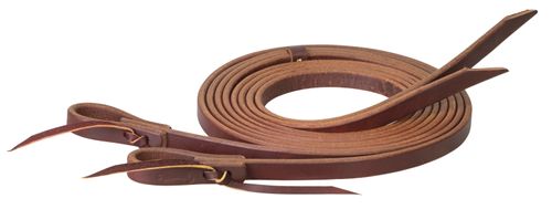 Weaver Working Tack Heavy Harness Split Reins w/Water Loops - Golden Chestnut