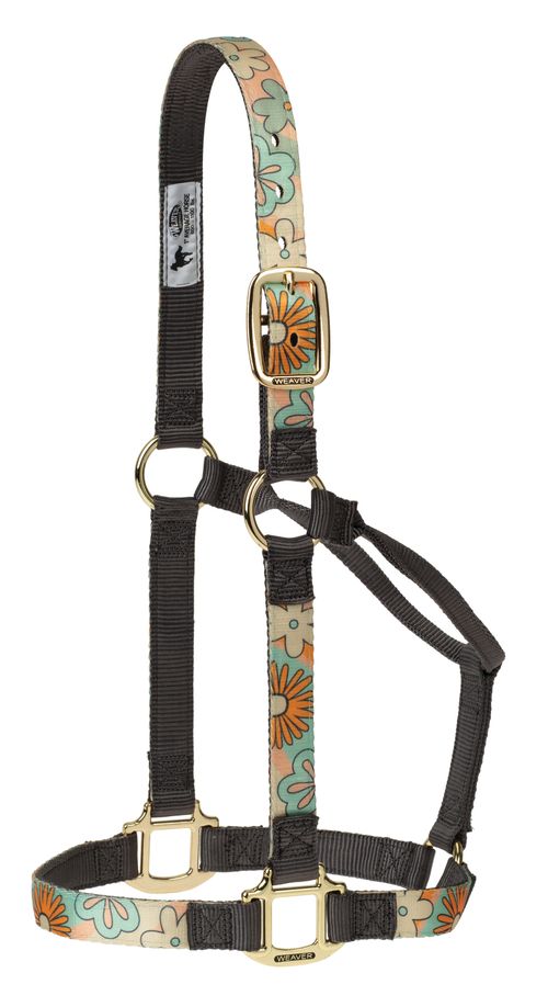 Weaver Patterned Non-Adjustable Halter - Retro Flower