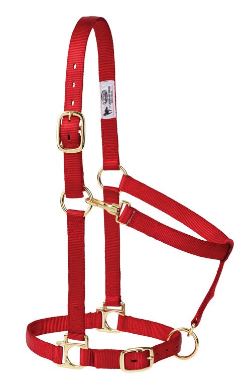 Weaver Poly Adjustable Halter - Red
