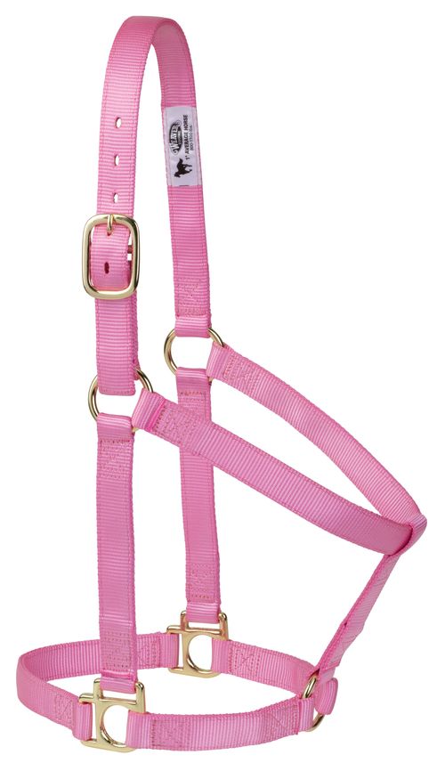 Weaver Poly Non-Adjustable Halter - Pink