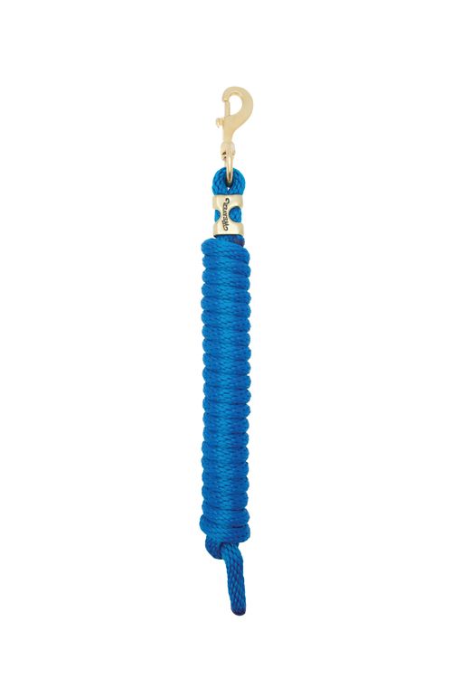 Weaver Poly Lead Rope w/Solid Brass Snap - Blue
