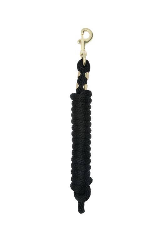 Weaver Value Lead Rope w/Brass Plated Snap - Black