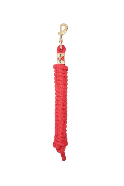 Weaver Poly Lead Rope w/Solid Brass Snap - Red