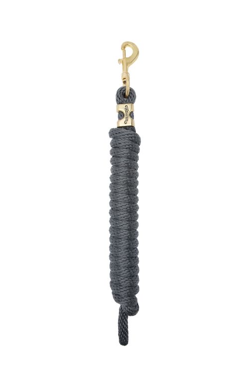 Weaver Poly Lead Rope w/Solid Brass Snap - Graphite