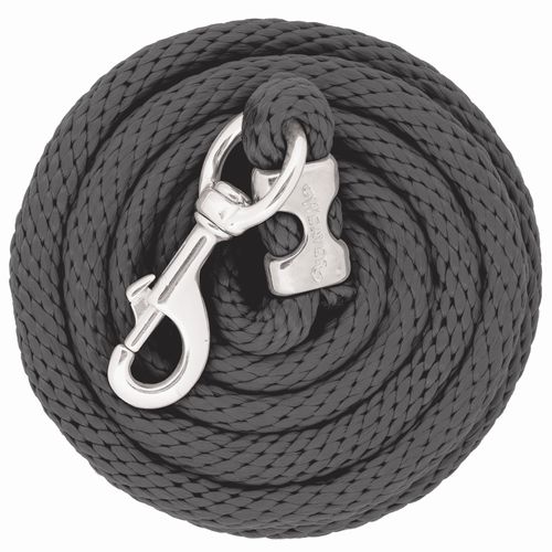 Weaver Poly Lead Rope w/Chrome Brass Snap - Graphite