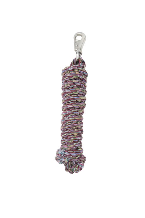 Weaver Cotton Lead Rope w/Nickle Plated Bull Snap - Tan MultiColor