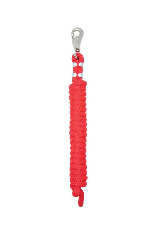 Weaver Poly Lead Rope w/Nickle Plated Bull Snap - Red