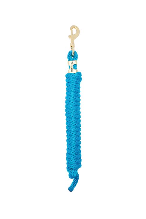 Weaver Poly Lead Rope w/Solid Brass Snap - Hurricane Blue