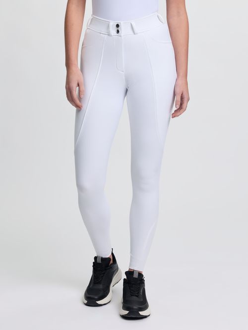 LeMieux Women's Brilliance Knee Grip Breeches - White