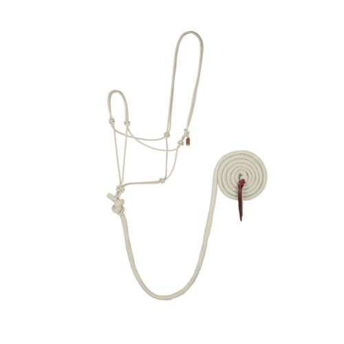 OPENBOX: Weaver EcoLuxe Rope Halter w/Lead - Average Horse - Tan