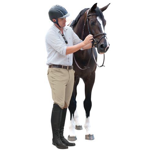 OPENBOX: Ovation Men's 4-Pocket Classic Breech - 30 Regular - Classic Show Tan