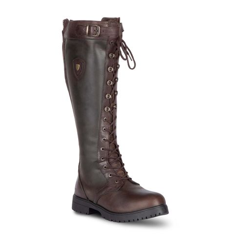 OPENBOX: Shires Moretta Women's Teramo Lace Country Boots - 9 Regular Regular - Dark Brown