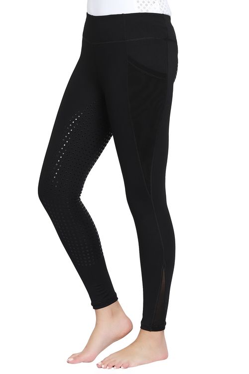 BARGAIN BARN: TuffRider Women's Minerva EquiCool Full Seat Tights - Small - Black