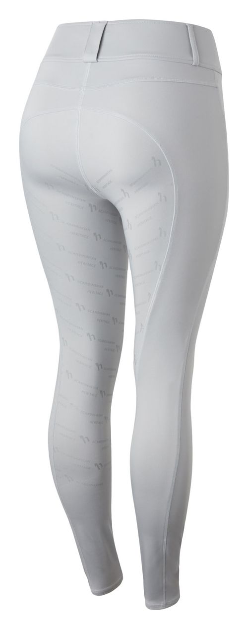 BARGAIN BARN: Horze Women's Nora Full Seat Breeches - EU 44/US 32 - Quiet Grey