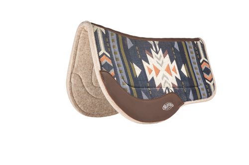 Weaver Trail Gear All Purpose Contour Wool Blend Felt Saddle Pad - Navy/Off White