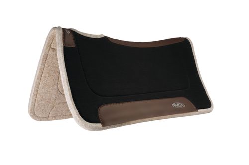 Weaver All Purpose Contour Wool Blend Felt Saddle Pad - Black