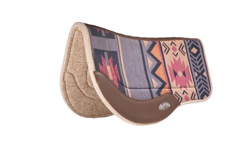 Weaver Trail Gear All Purpose Contour Wool Blend Felt Saddle Pad - Canyon Sunset/Crown Blue