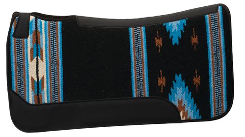 Weaver Contour Single Weave Saddle Pad - Black/Blue