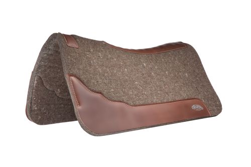 Weaver 1" Premium Contour 100% Wool Felt Saddle Pad - Gray
