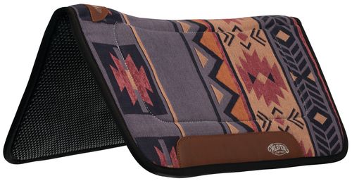 Weaver All Purpose GettaGrip Contour Saddle Pad - Canyon Sunset/Crown Blue