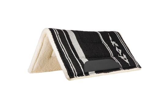 Weaver Pony Acrylic Saddle Pad - Black/Gray