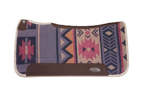 Weaver All Purpose Contour Wool Blend Felt Saddle Pad - Canyon Sunset/Crown Blue