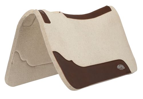 Weaver 3/4" Steam Pressed Merino Wool Felt Saddle Pad - Natural