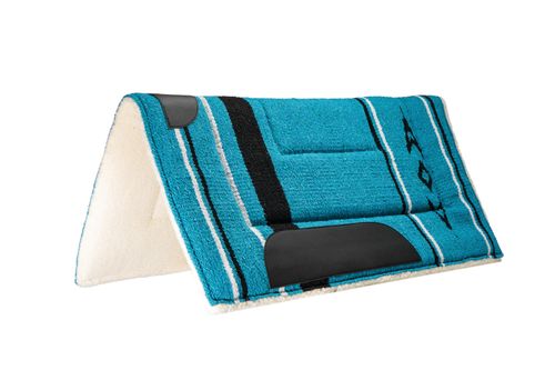 Weaver Acrylic Saddle Pad - Blue/Black