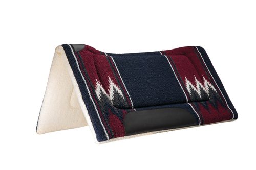 Weaver Contoured Acrylic Saddle Pad - Burgundy/Navy