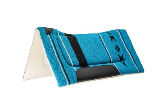 Weaver Contoured Acrylic Saddle Pad - Blue/Black
