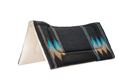 Weaver Contoured Acrylic Saddle Pad - Charcoal/Teal