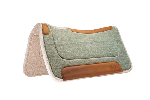 Weaver Jute Wool Blend Felt Saddle Pad - Emerald