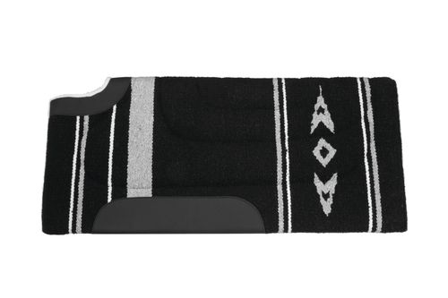 Weaver Cut Back Acrylic Saddle Pad - Black/Gray