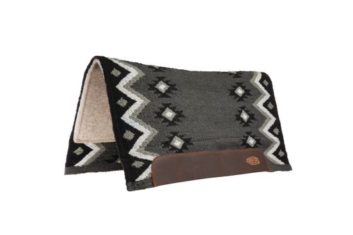 Weaver 3/4" Flex Felt Saddle Pad - Charcoal/Black/White
