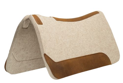 Weaver 3/4" Contour Wool Blend Saddle Pad - Natural