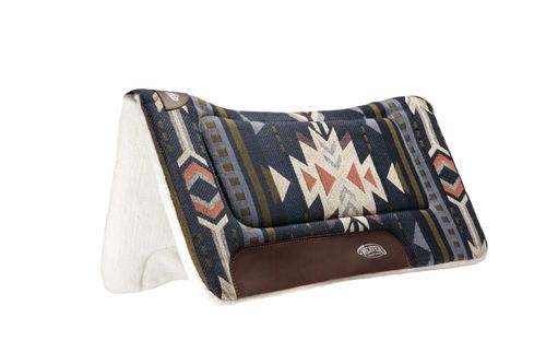 Weaver All Purpose Fleece Contour Saddle Pad - Navy/Off White