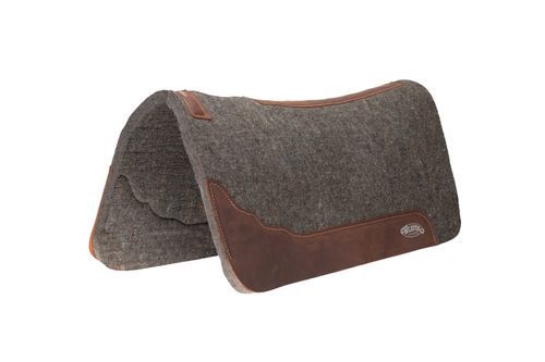 Weaver 3/4" Premium Contour 100% Wool Felt Saddle Pad - Gray