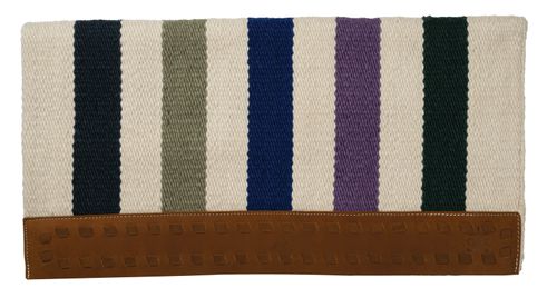 Weaver Casa Zia Straight Saddle Blanket - Purple/Blue