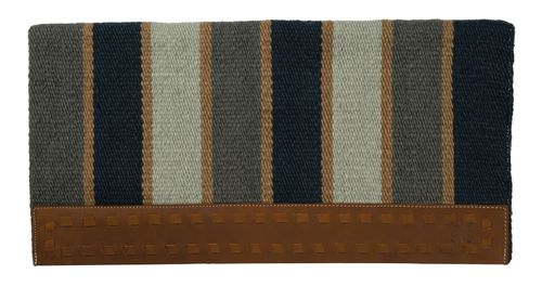 Weaver Casa Zia Straight Saddle Blanket - Navy/Charcoal