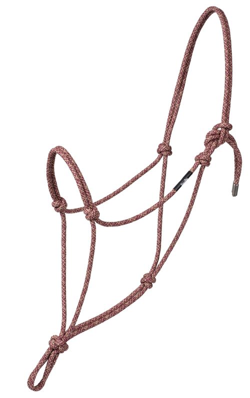 Weaver Silvertip No. 95 Rope Halter - Burgundy/Tan