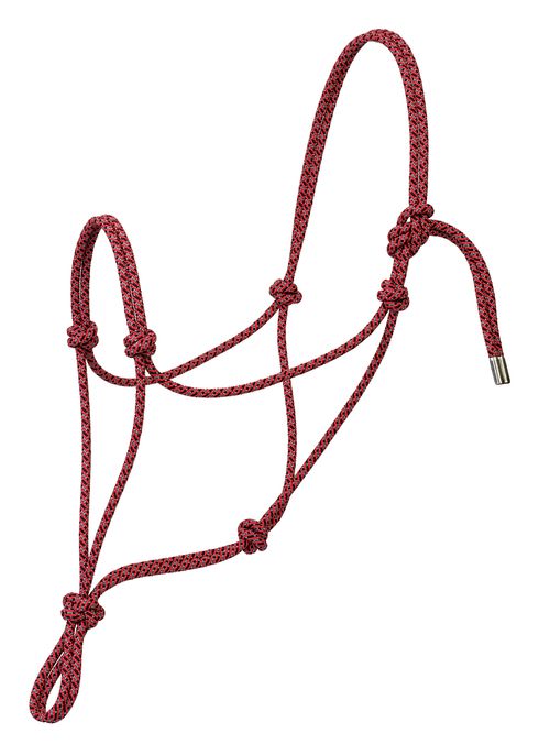 Weaver Silvertip No. 95 Rope Halter - Black/Grey/Red