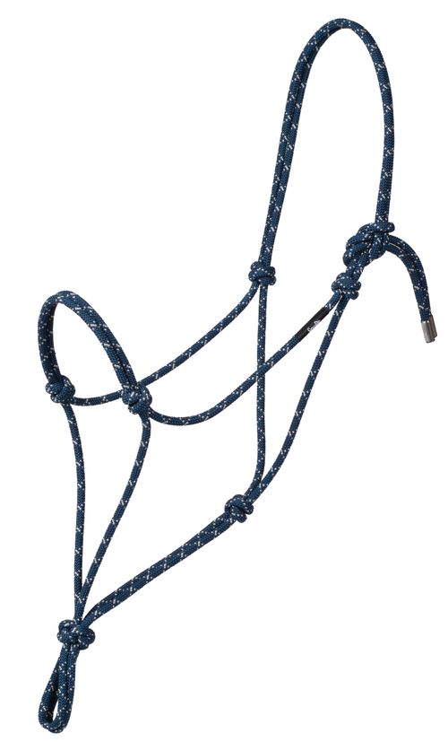 Weaver Silvertip No. 95 Rope Halter - Navy/Silver