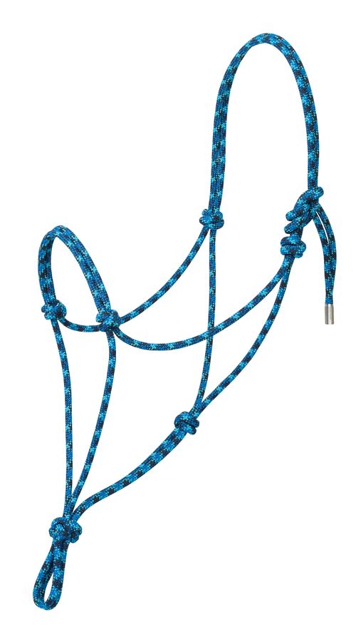 Weaver Silvertip No. 95 Rope Halter - Pacific Blue/Navy/Turquoise